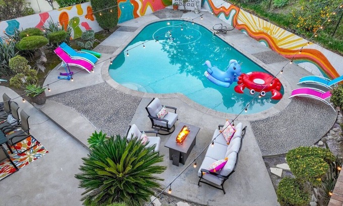 Monterey Park Casa | Stylish Sunrise Pool Home 4BD 3BA 10 Min to DTLA