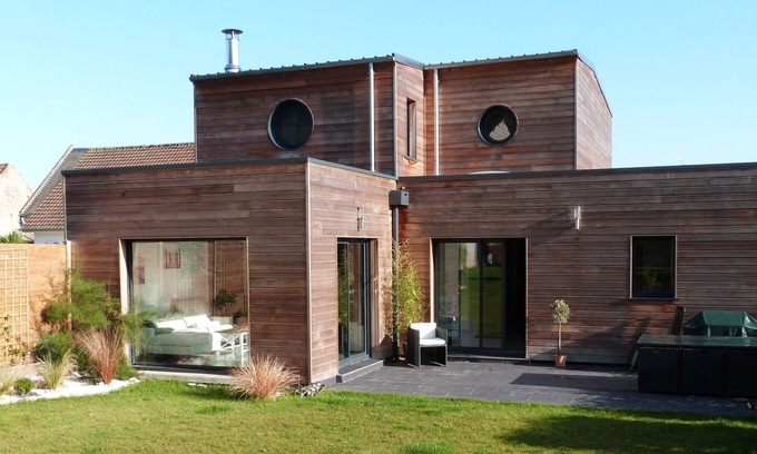 Lion-sur-Mer Casa | Sublime villa contemporánea junto al mar 150 m2 gran jardín rodeado de naturaleza