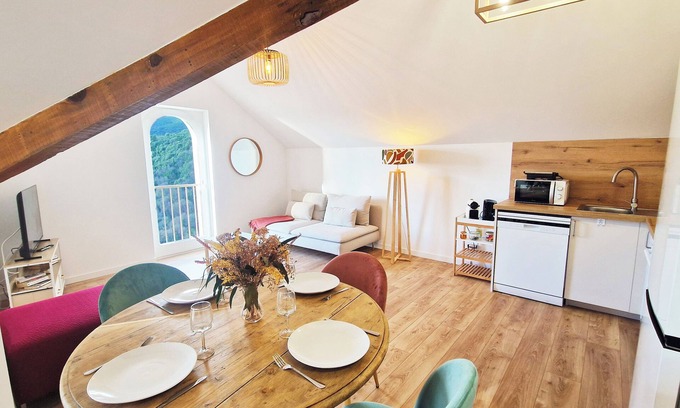 Ville-di-Pietrabugno Apartamento | Sublime ROOFTOP sea and mountain view on the heights of Bastia