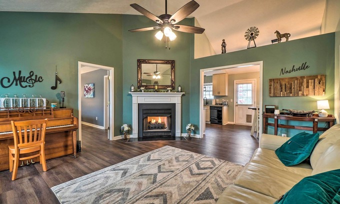 Mount Juliet Casa | Suburban Getaway w/ Game Room, 19 Mi to Nashville!