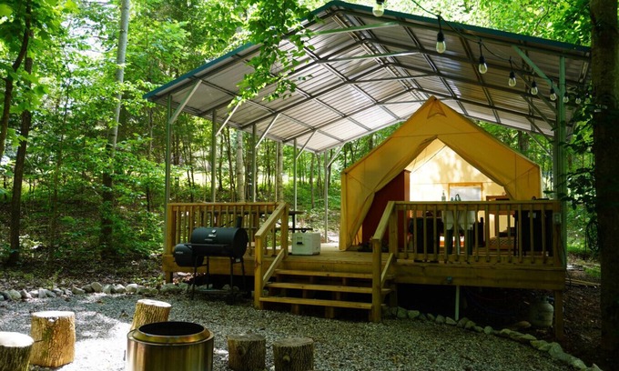 Sparta Alquiler De RV | Spacious Campsite with Center Hill Lake access