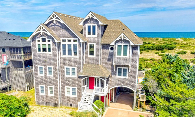 Salvo Casa | SUMMER SALE-Luxury Oceanfront, Private Pool, Hot Tub, Elevator, Game/Media Room, Fire Pit