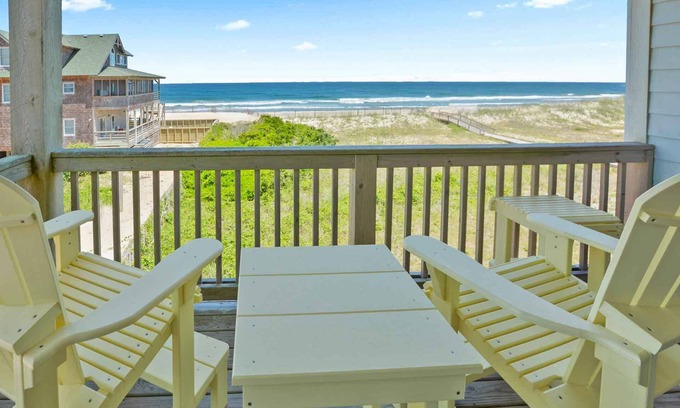 Rodanthe Condominio | Condominio frente al mar tranquilo, Rodanthe- Resort Pool & Elevator, paseo marítimo a la playa