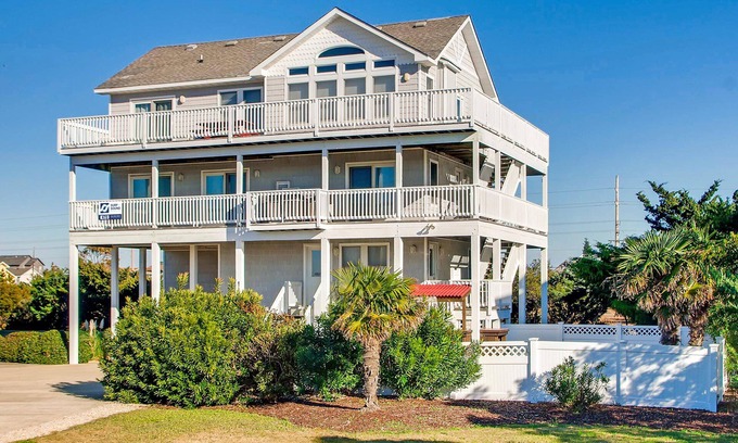 Wind Over Waves Casa | Vista fascinante! Semi-Soundfront-Pool, Bañera de hidromasaje, DogFriendly, Game Rm, Boat Ramp
