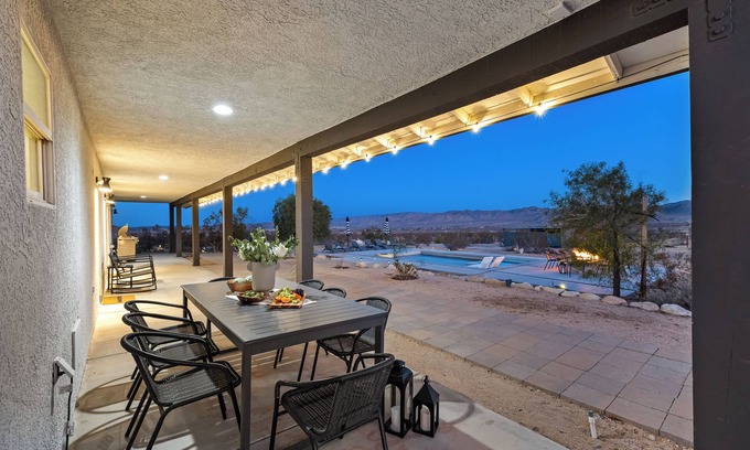Joshua Tree Casa | Sunflower Ranch | 1mi from JT | New Pool + Game Room