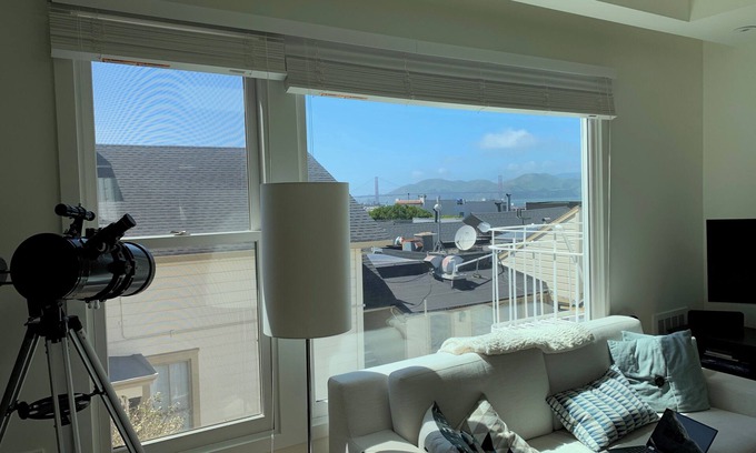 Cow Hollow Apartamento | Sunny 3 Bedroom -Best San Francisco Neighborhood-Roofdeck w. Epic Views