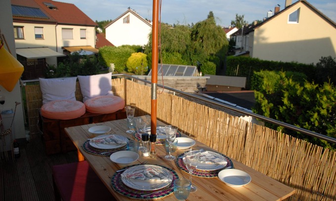 Eriskirch Apartamento | Sunny 4 room apartment near the lake with south-facing roof terrace