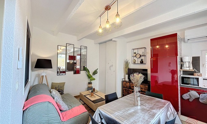 Lamalou-les-Bains Apartamento | Apartamento con Terraza y Climatizado, a 100m de Termas en Lamalou-les-Bains