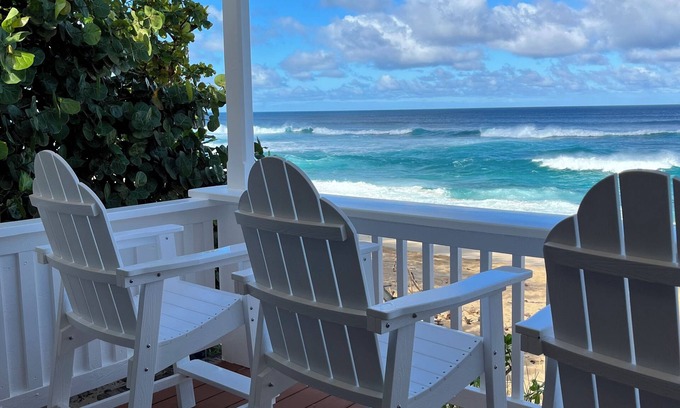 Pupukea Casa | Ocean Front Beach House 30 días en el paraíso! Consulte por tarifas especiales!
