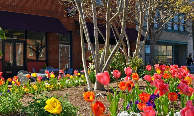 Hendersonville Apartamento | Puesta de sol en Main Street Loft. Hendersonville encantador. Transitable Aparcamiento en la calle