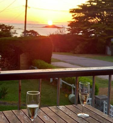 Sables-d'Or-les-Pins Casa | Sunset View over beach at Sables d'Or