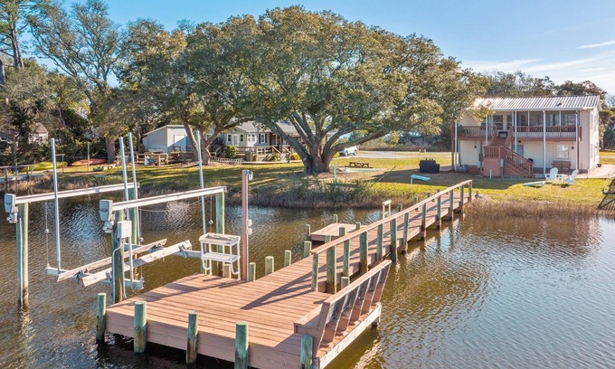 Cedar Point Casa | Sunset Views-Hot Tub-Game Room-Office-Private Dock