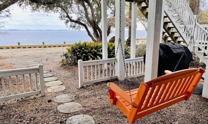 Corolla Light Casa | Sunset Views! Waterfront in Corolla Light. Pool, Hot Tub. Dog Friendly. Elevator