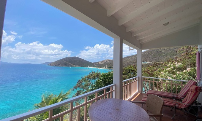 Jost Van Dyke Villa | Sunset Villa West, charming Jost Van Dyke villa overlooking White Bay Beach