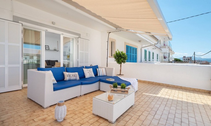 Can Picafort Casa | SUNSET VILLAGE - Elegante casa de veraneo con varias terrazas, barbacoa y a 500 metros de