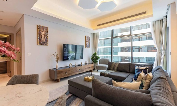 Trade Centre 1 Apartamento | Super Luxury 3 Bed Apartment - 3 mims to Dubai Mall. WiFi & AC