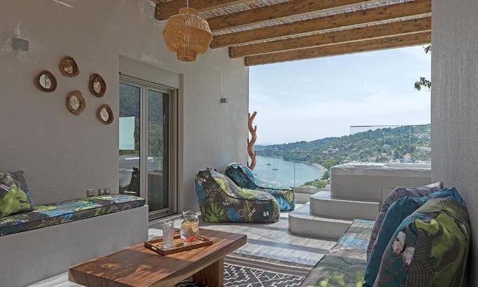 Skiathos Town Villa | Super Luxury Skiathos Villa Five-Bedroom Villa Private Infinity Pool & Astounding Sea Views Skiathos Town