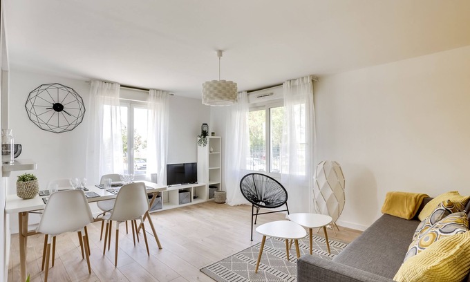Chanteloup-les-Vignes Apartamento | Excelente F2 tranquilo / espacioso / funcional cerca de París
