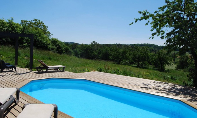 Castelnaud-la-Chapelle Casa | Magnífica casa de campo, completamente renovado, piscina privada climatizada