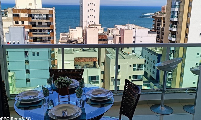 Praia do Morro Apartamento | Superb Sea View 2bed flat, 2baths, Wi-Fi, Parking
