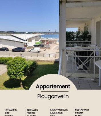 Plougonvelin Apartamento | Superbe appartement avec piscine sauna et petite vue mer