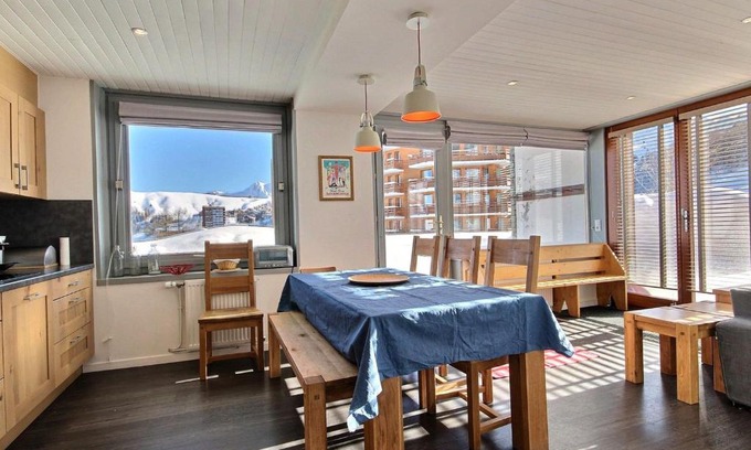 Plagne Centre Apartamento | Superbe appartement rénové pour 6 pers, au pied des pistes à Plagne Centre - FR-1-455-12