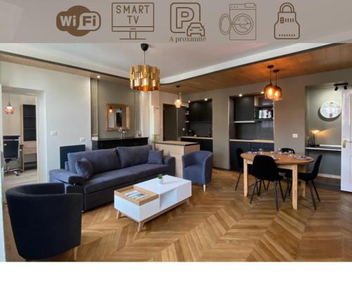 Montlucon Apartamento | Superbe F3 meublé , hyper centre, fibre, idéal Pro