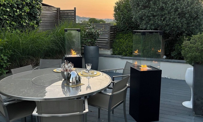 Neuilly-sur-Seine Apartamento | Superbe Toit Terrasse Spacieux, Havre de Paix, 10' Centre Paris, vue Tour Eiffel