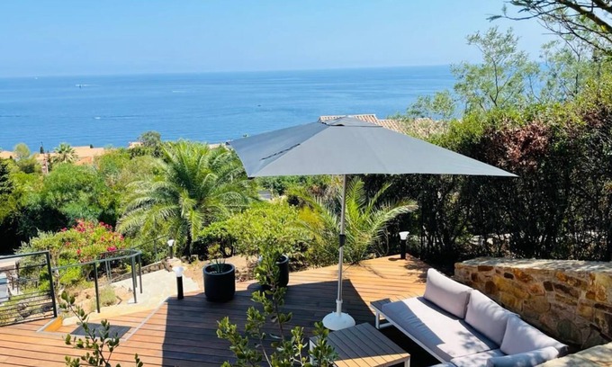 Antheor Casa | Superbe vue mer et Estérel, Villa Neuve Pour 8-10 Personnes, Clim, Piscine