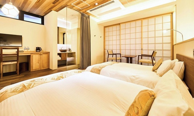 Shimogyo Hotel | Superior Twin Room with Garden Room Only Relaxin / Kyoto Kyōto