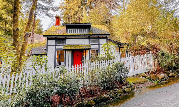 Mill Valley Cabaña | Sweet cottage in the woods with fireplace & patio - steps to town & trails