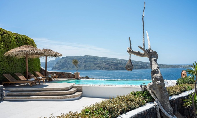Oia Villa | SWINGING SUNSET VILLA - Piscina privada y spa privado climatizado al aire libre