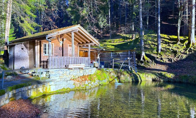 Sigriswil Cabina | SwissHut Idyllic Farm Cabin - Chalet Grabenmühle 2