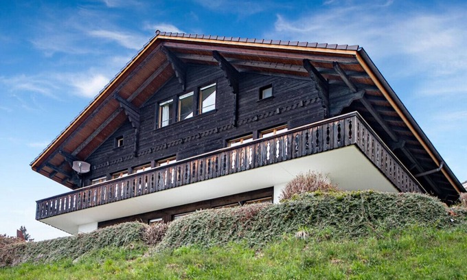 Aeschlen ob Gunten Chalet De Esquí | SwissHut Stunning Views Alps & Lake - Chalet Antara