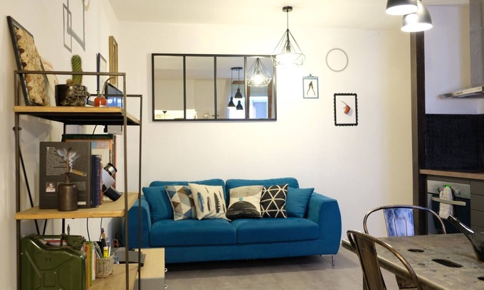 Rouen City Centre Apartamento | T2 renovado, estilo industrial, estación SNCF de 2 min.
