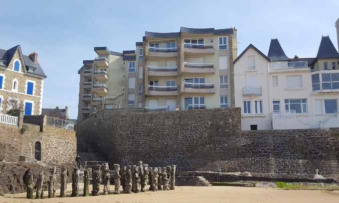 Saint-Ideuc Apartamento | T2 sea view, direct access to Rochebonne beach 3 stars