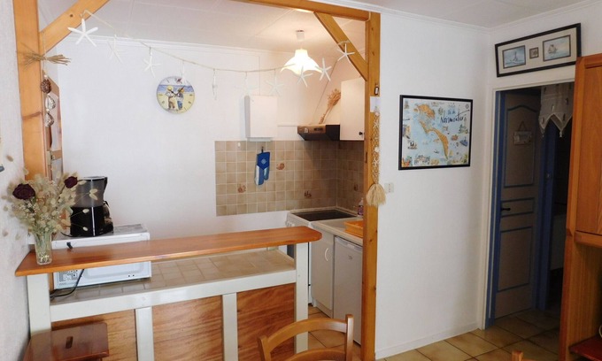 Saint-Hilaire-de-Riez Apartamento | T2 with veranda and small courtyard Ground floor Plage des Becs