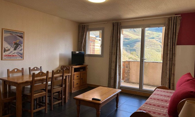 Peyragudes Apartamento | T3 6pers con acceso pistas Peyragudes, piscina, parking