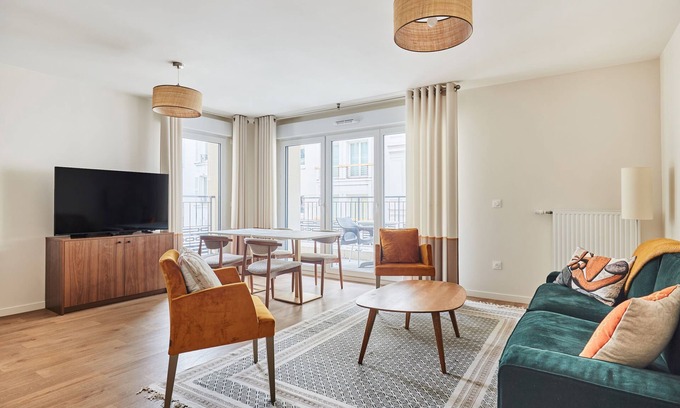 Levallois-Perret Condominio | T3 familial 6 pers. | Train pour Paris à 5 min