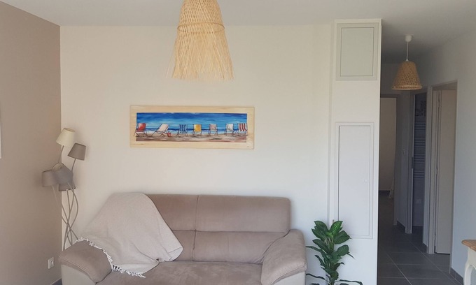 Valras-Plage Apartamento | T3 renovated valras beach, sea view