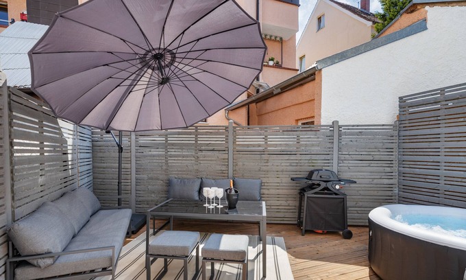 Rechts der Wertach Apartamento | Terrace apartment | 5 rooms | Whirlpool | BBQ