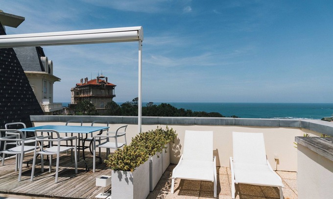 Bidart Apartamento | TERRAZA PISO APARTAMENTO A 1 MIN. PLAYA Y GOLF