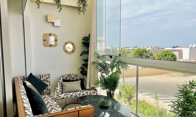 Tamrhakht Apartamento | The Architect-Designed with sea view & Pool - Taghazout