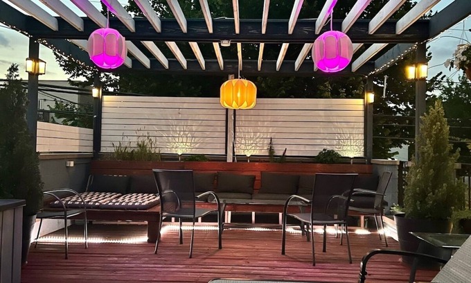 Near West Side Apartamento | The Banksy-Greystone Rooftop Firepit United Center