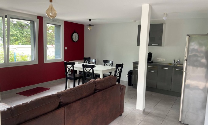 Donville-les-Bains Apartamento | DONVILLE BAÑOS BEACH 200 metros y 1, 5 km de Granville, WIFI