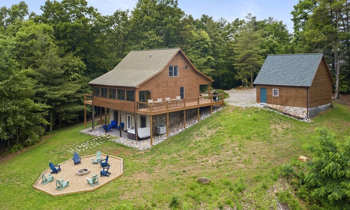 Purlear Cabina | "The Cabin": Views, Fire Pit, High Speed WiFi