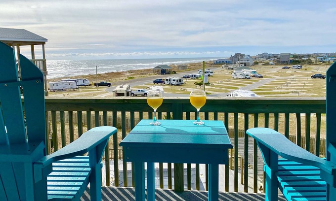 Rodanthe Condominio | “The Cape” TOP FLOOR In Oceanfront Resort Rodanthe Condos