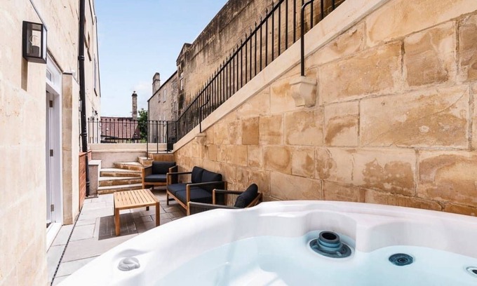 Bath Apartamento | Wine Vaults-Lujoso-Casa-Baño Privado-Vista a la Ciudad