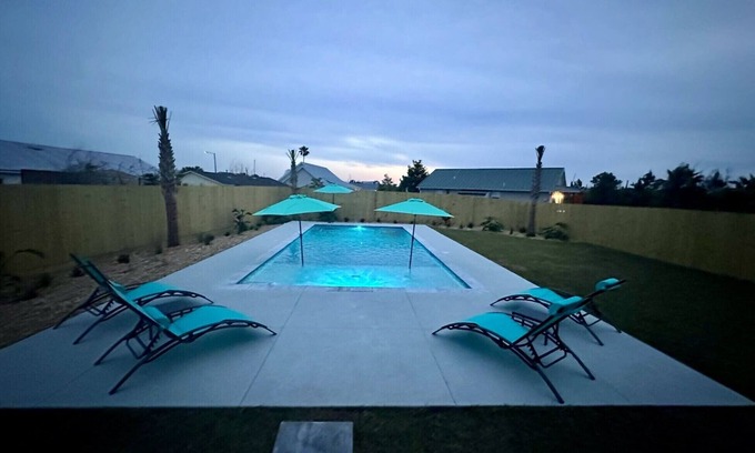 Mexico Beach Casa | THE "CRABBY HUNTER" IS A NEW HOME W/GULF VIEWS, PRIVATE POOL & OPTION TO RENT GOLF CART!