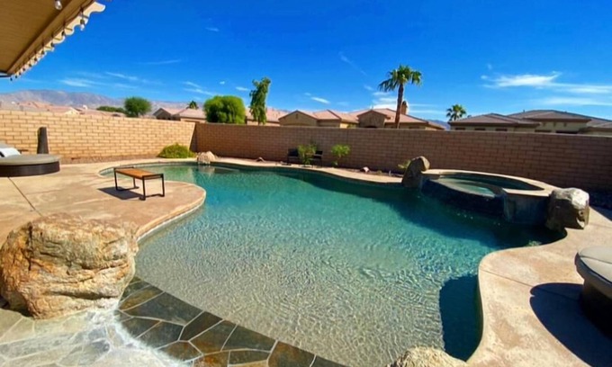 Indio Casa | The Desert Tortoise - The ultimate relaxation destination with beach entrance pool and endless fun!